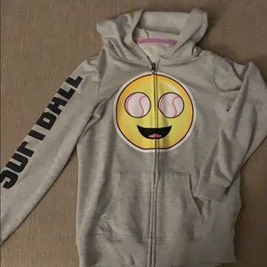 Girls 10/12 Justice Zip Hoodie